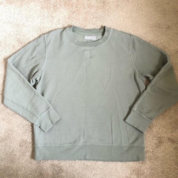 Everlane Cotton Sage Green Crewneck 
